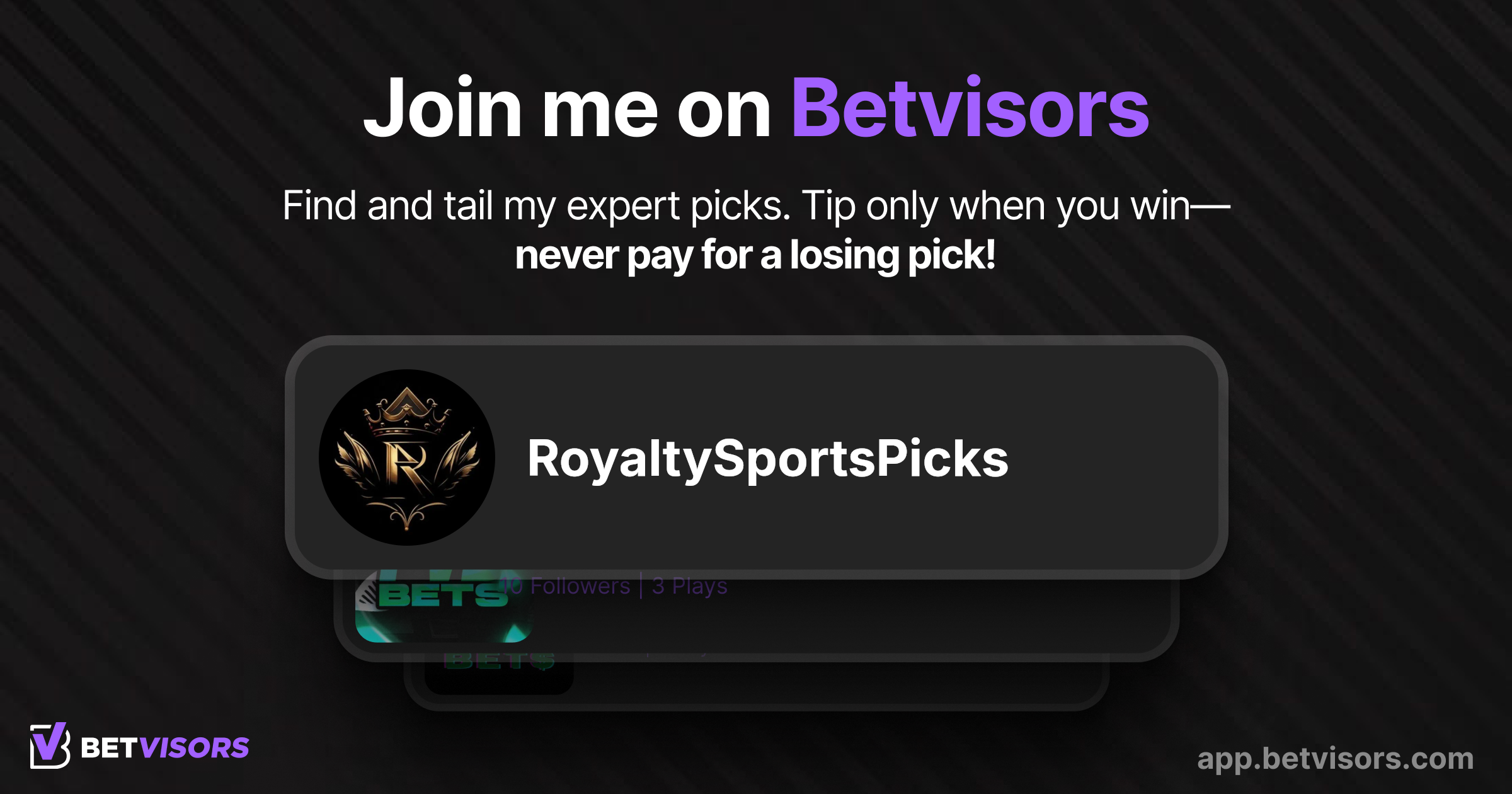 @RoyaltySportsPicks Signup Link Preview