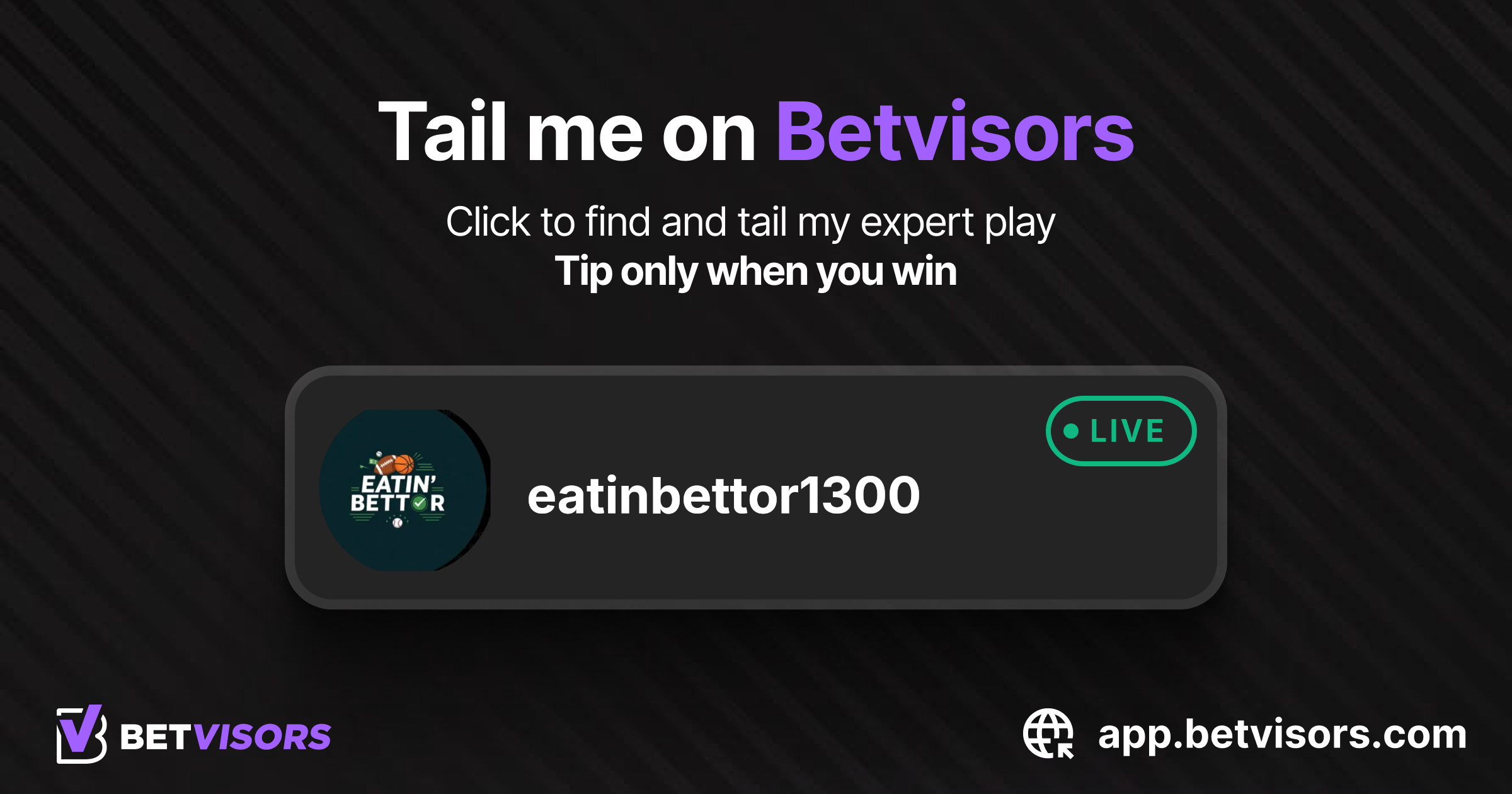 @eatinbettor1300 Live Play Preview