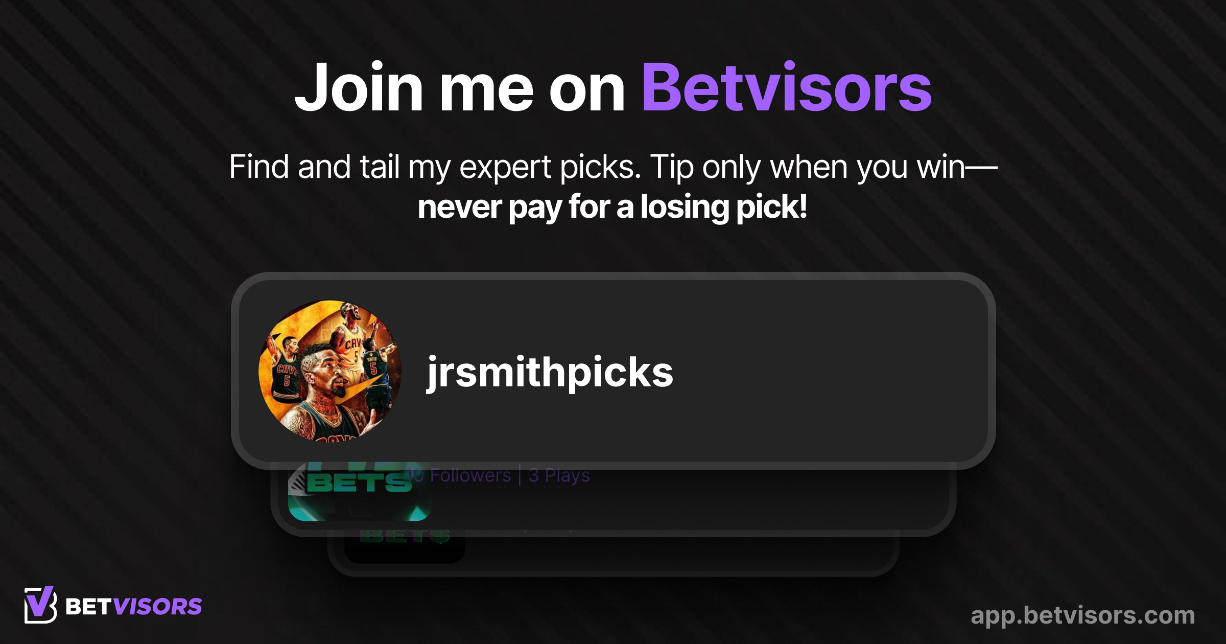 @jrsmithpicks Signup Link Preview