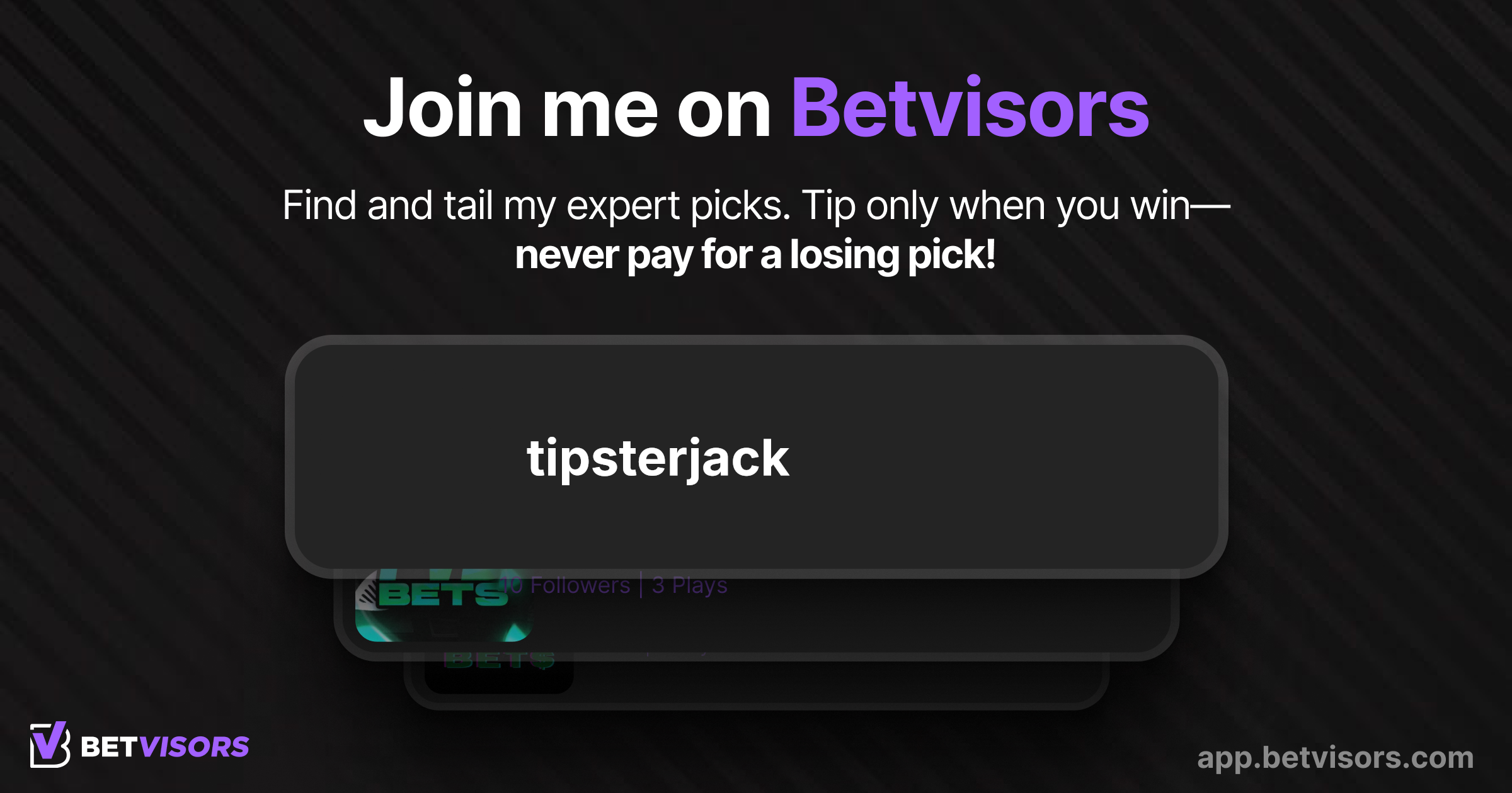 @tipsterjack Signup Link Preview